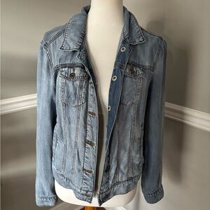 Anthropologie Light Blue Jean Jacket